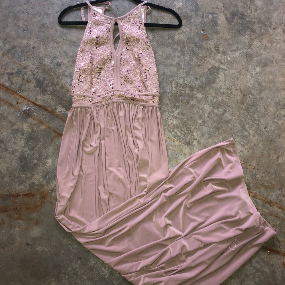Tan gown